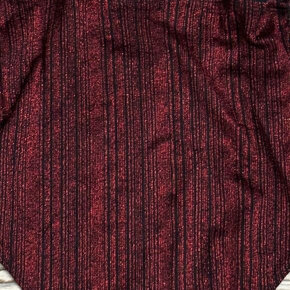 And Now This Metallic Sleeveless Bodysuit black/deep red size XS - Picture 6 of 11